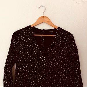 Madewell Star Silk Button Dress